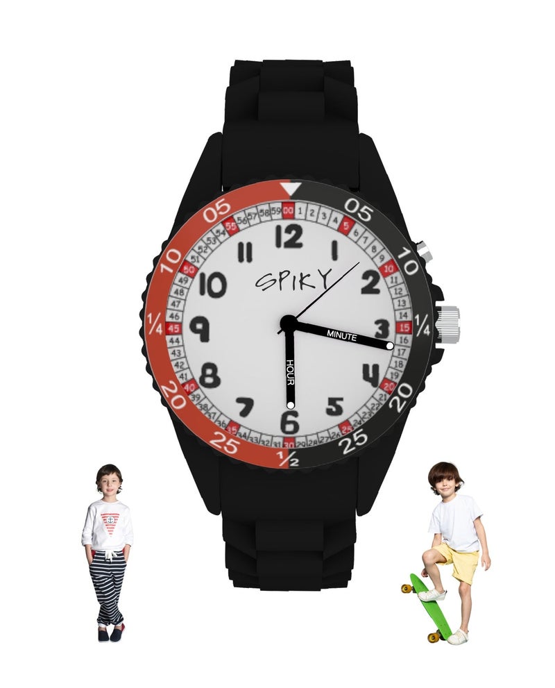 SPIKY Stylish Round Sports Analog Kids Watch - Image 1